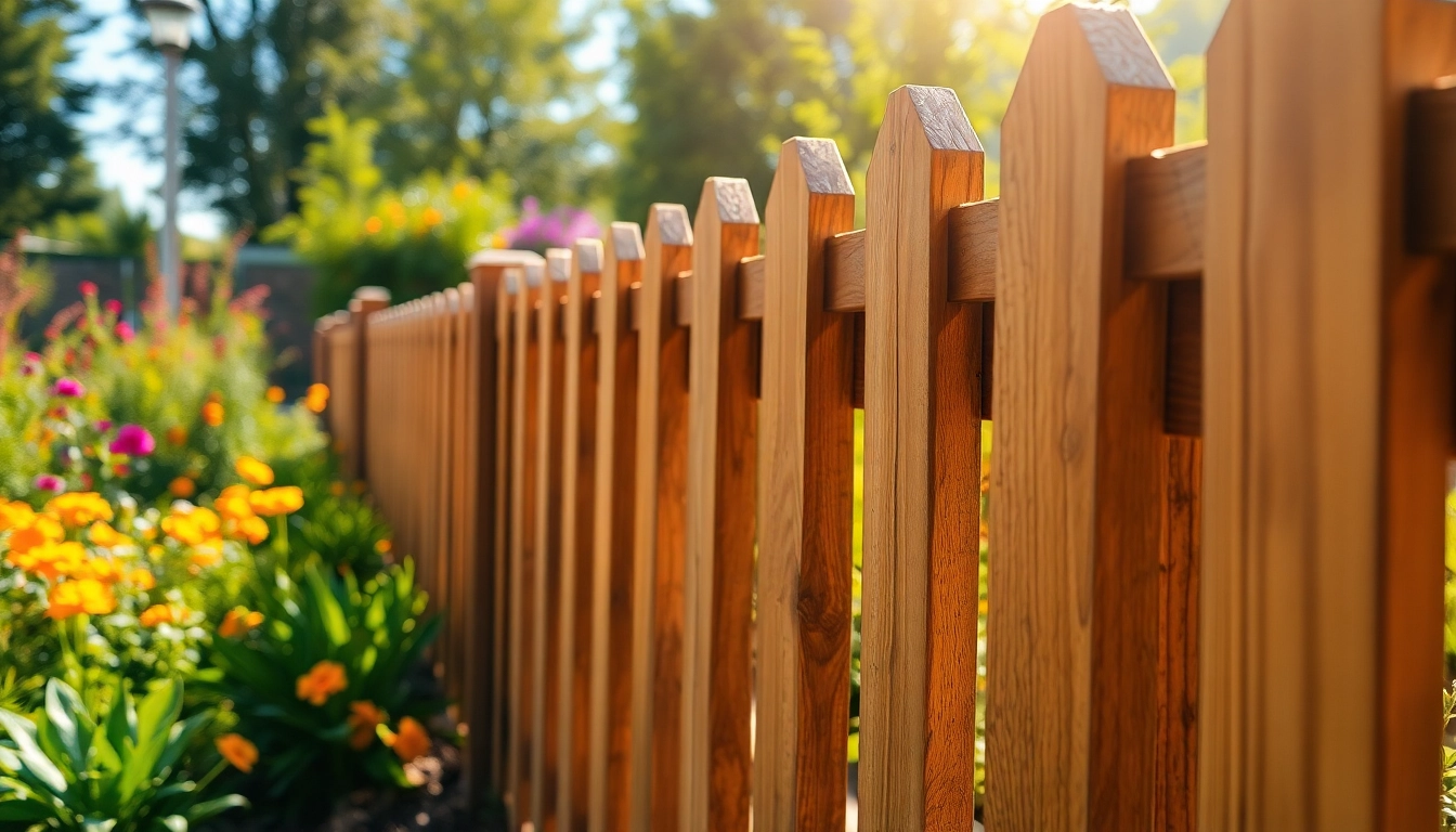 Enhance your outdoor space with high-quality fencing Manchester, featuring a stylish wooden design in a sunlit garden.