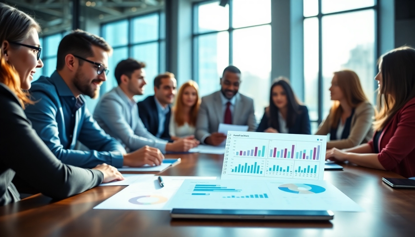 Explore Axolt accounts receivable management with a team analyzing financial data in a modern office.