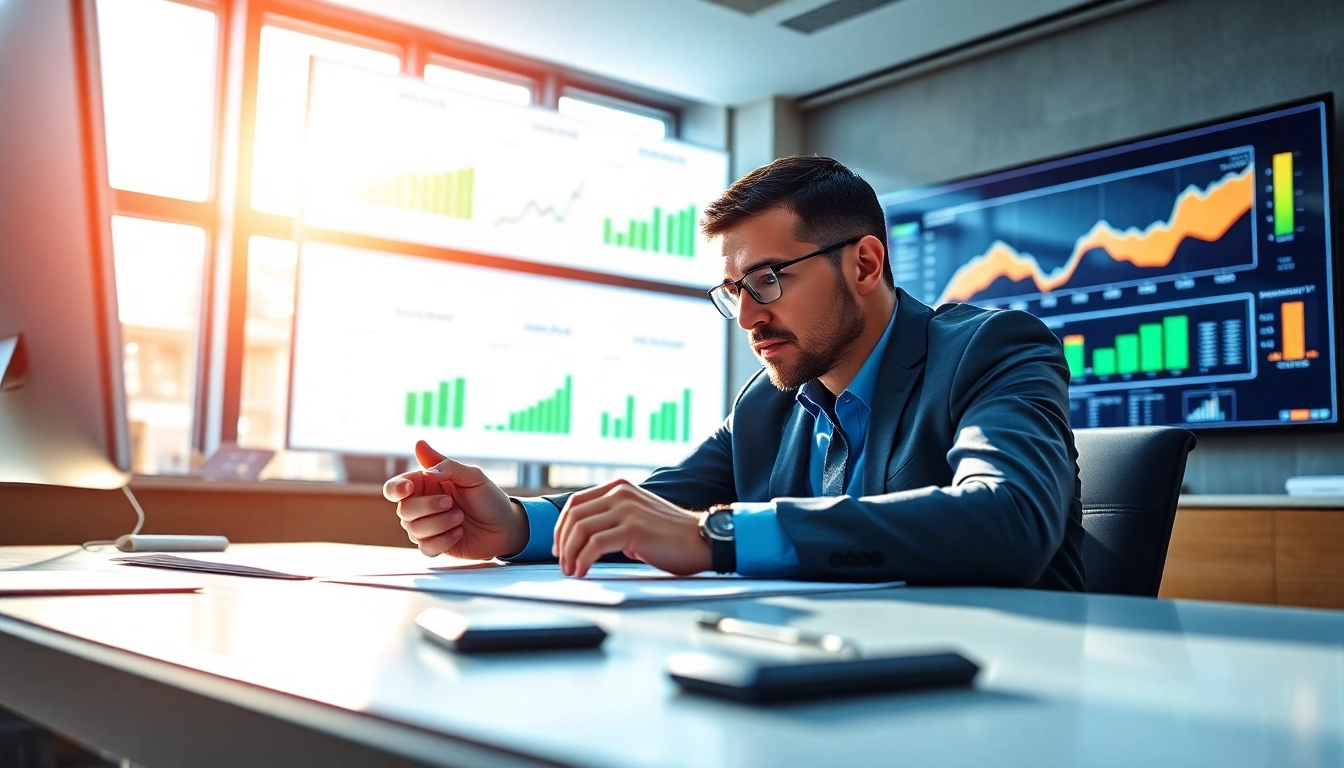 Analyze import tariffs china impacts from a modern office setting with financial charts.