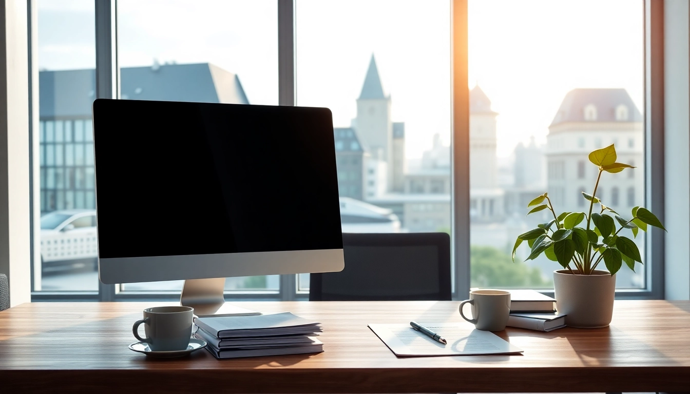 Enregistrer une société au Luxembourg avec des documents d'inscription sur un bureau moderne.