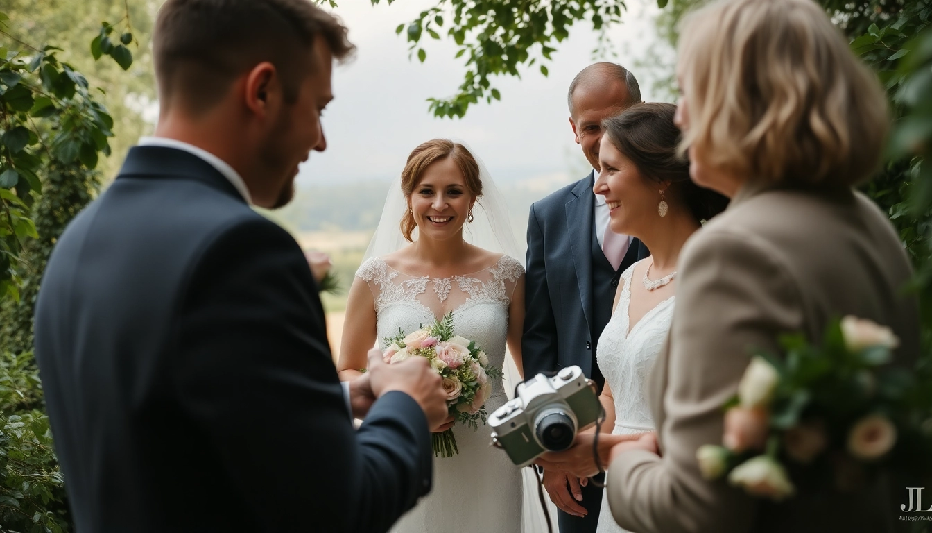 Capture beautiful moments with a professional wedding videographer in Ireland at a romantic venue.