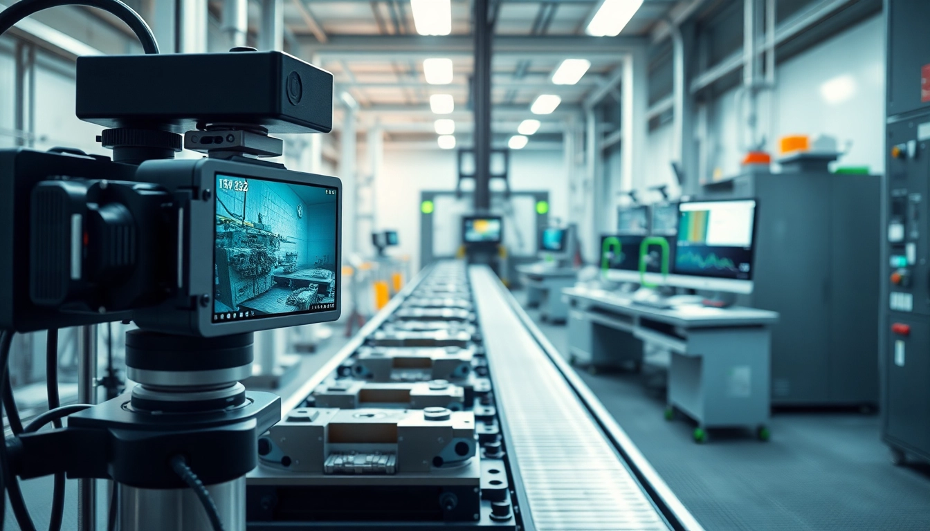 Utilizing machine vision technology for quality inspection in an industrial setting.