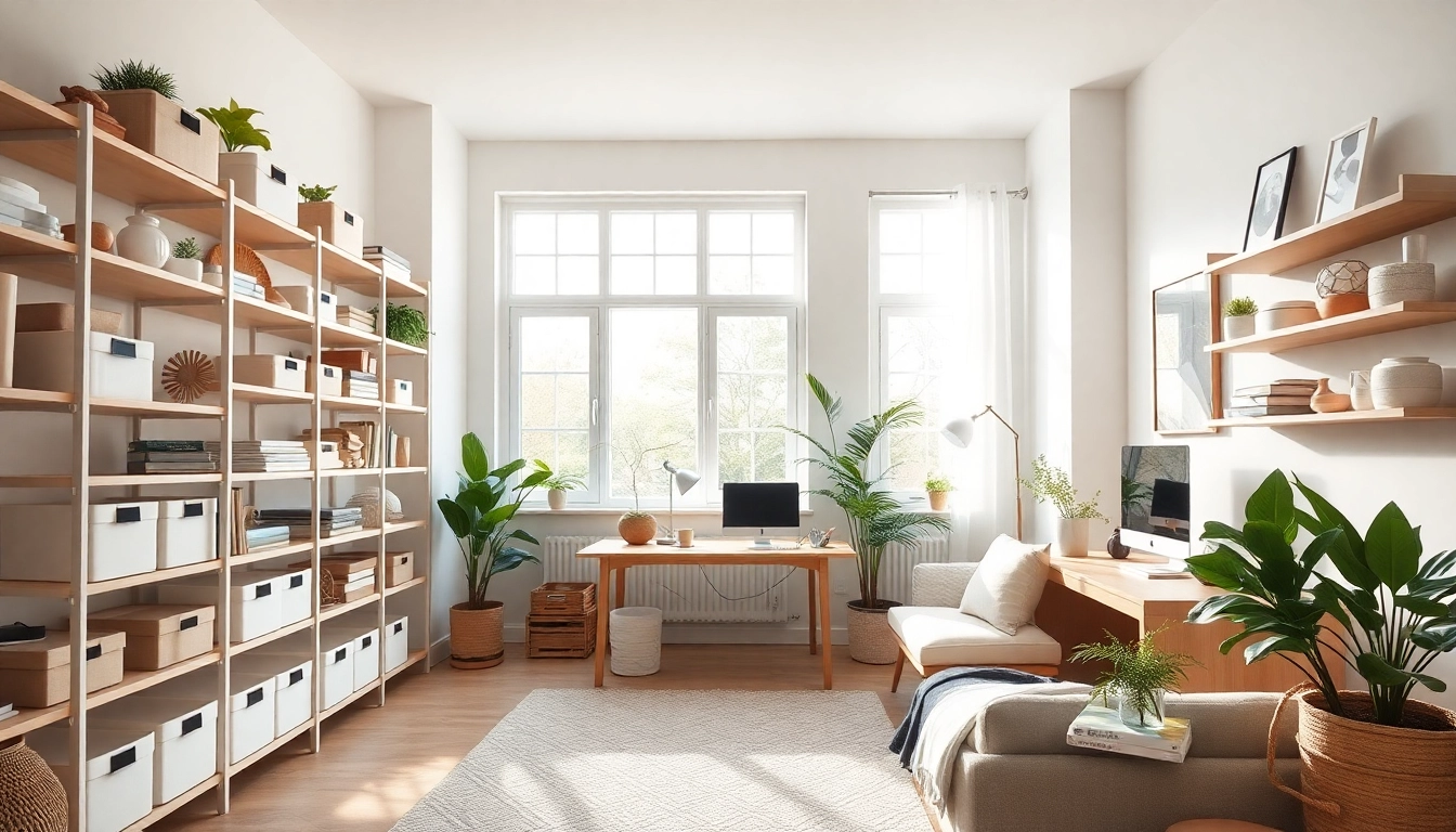 House organizer Johns Creek displaying an inviting, organized home office with stylish decor.