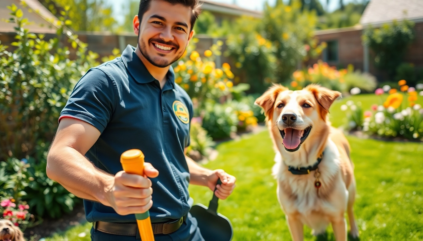 Efficient alamo ranch poop scooper providing pet waste removal in a sunny backyard.