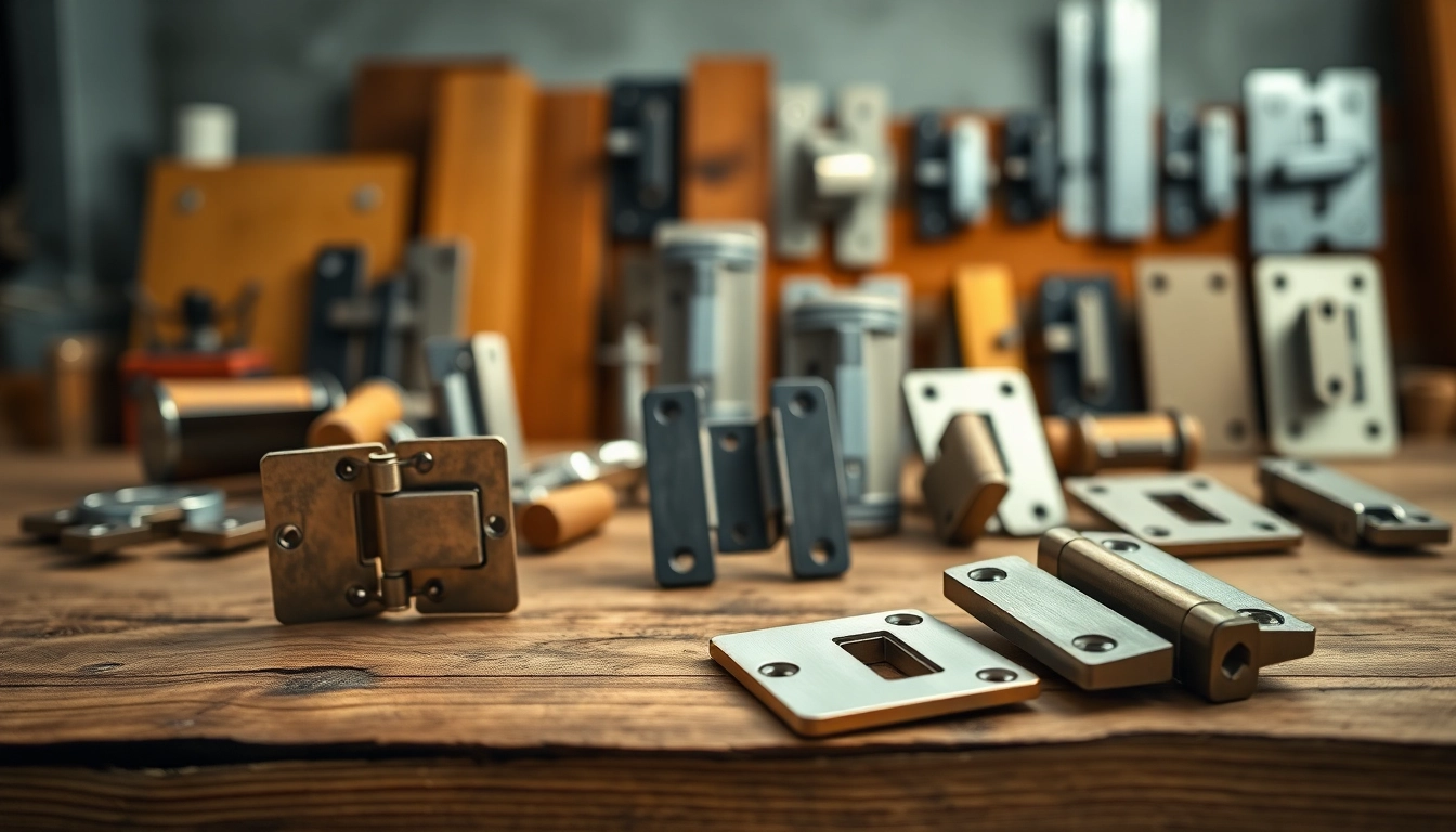 Showcase of various cabinet hinge manufacturers featuring modern and traditional styles.