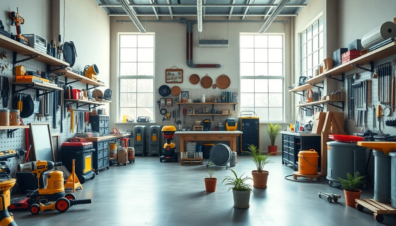Produkte für Heimwerker bei https://heimwerkglobal.de/ in einem professionellen Werkstatt-Setting.