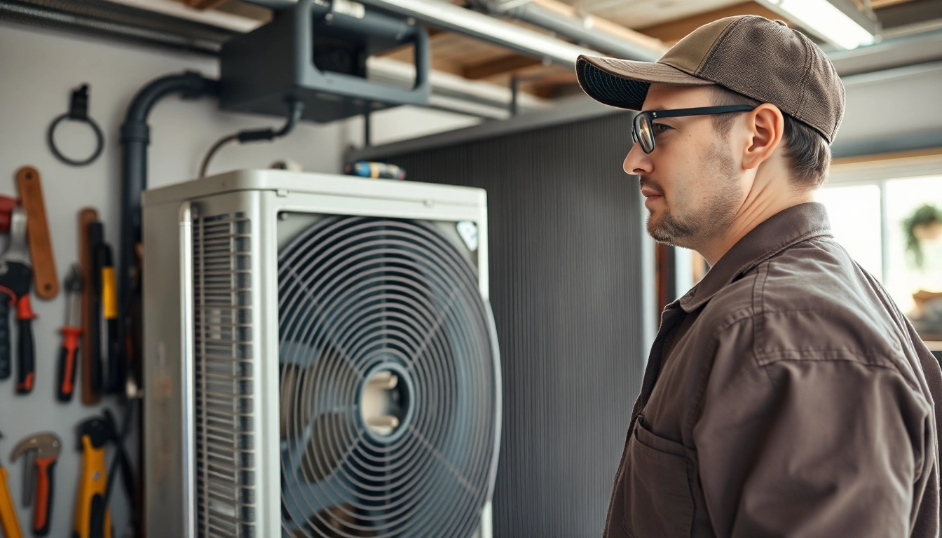 Expert AC repair Glendale AZ technician working diligently in a garage setting.