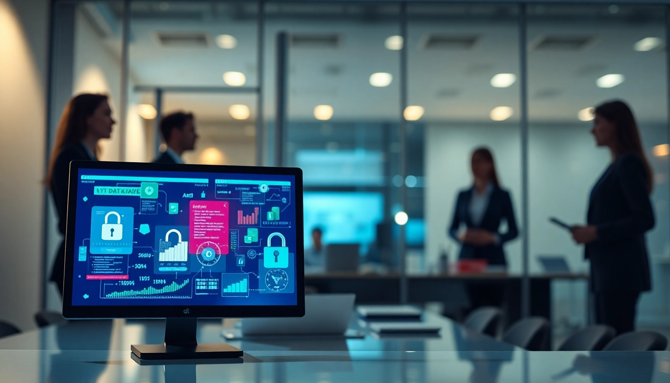 Datenraum Anbieter Deutschland bietet sichere digitale Lösungen in einem modernen Büro mit innovativem Design.