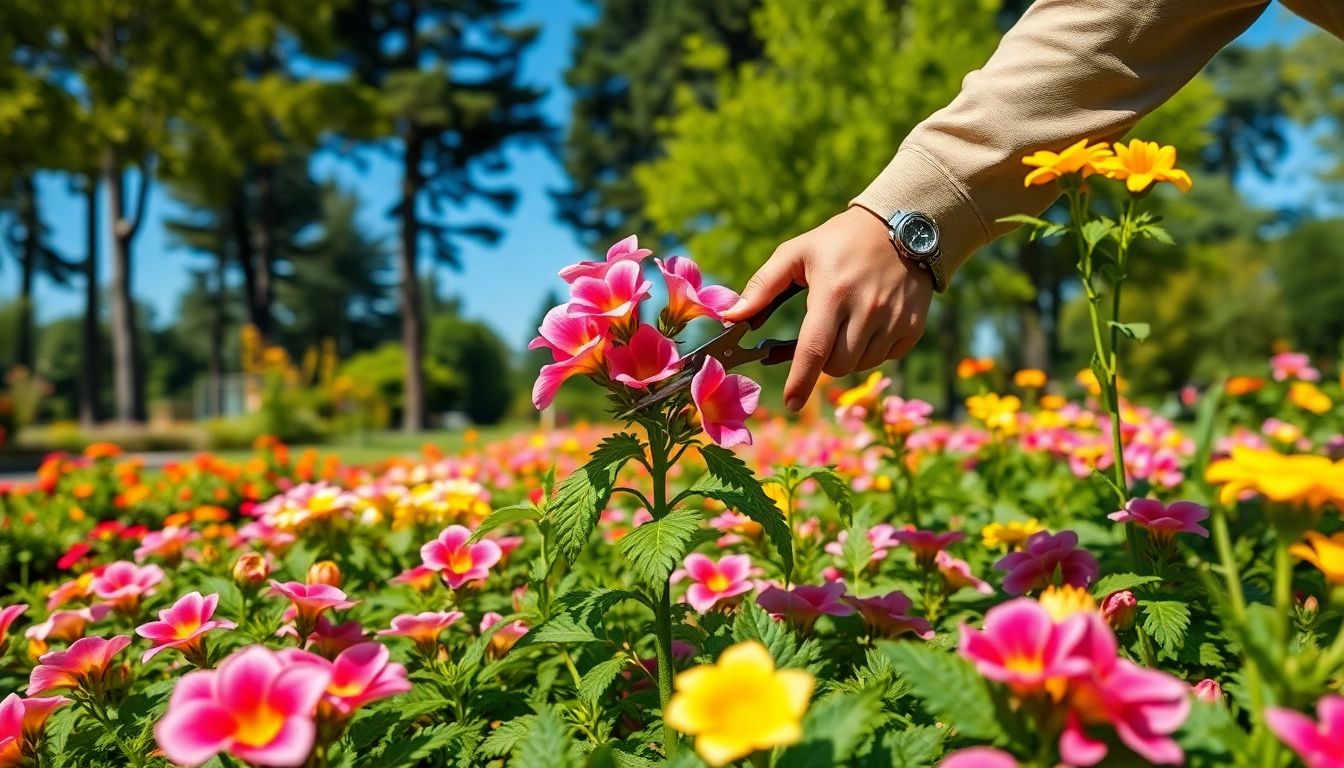 Snoeiseizoen.nl tips voor het snoeien van planten in een kleurrijke tuin.