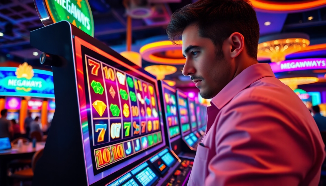 Experience the thrill of Megaways slots not on gamstop in a vibrant casino atmosphere.