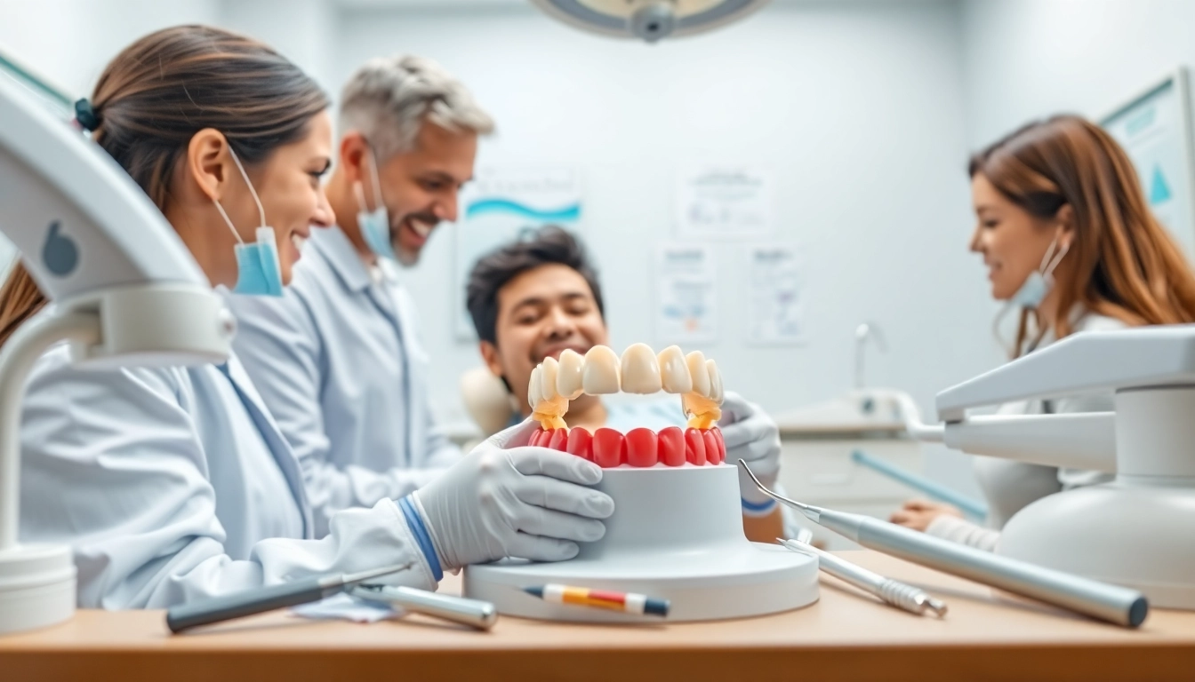 Understanding bridges in dentistry through a professional demonstration with a dentist and patient.