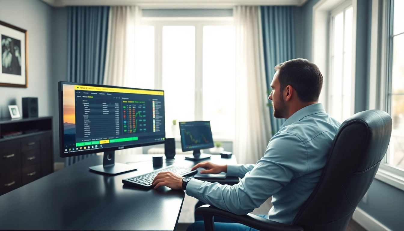 Explore crypto sportsbooks with bonuses while analyzing odds in a sleek home office.