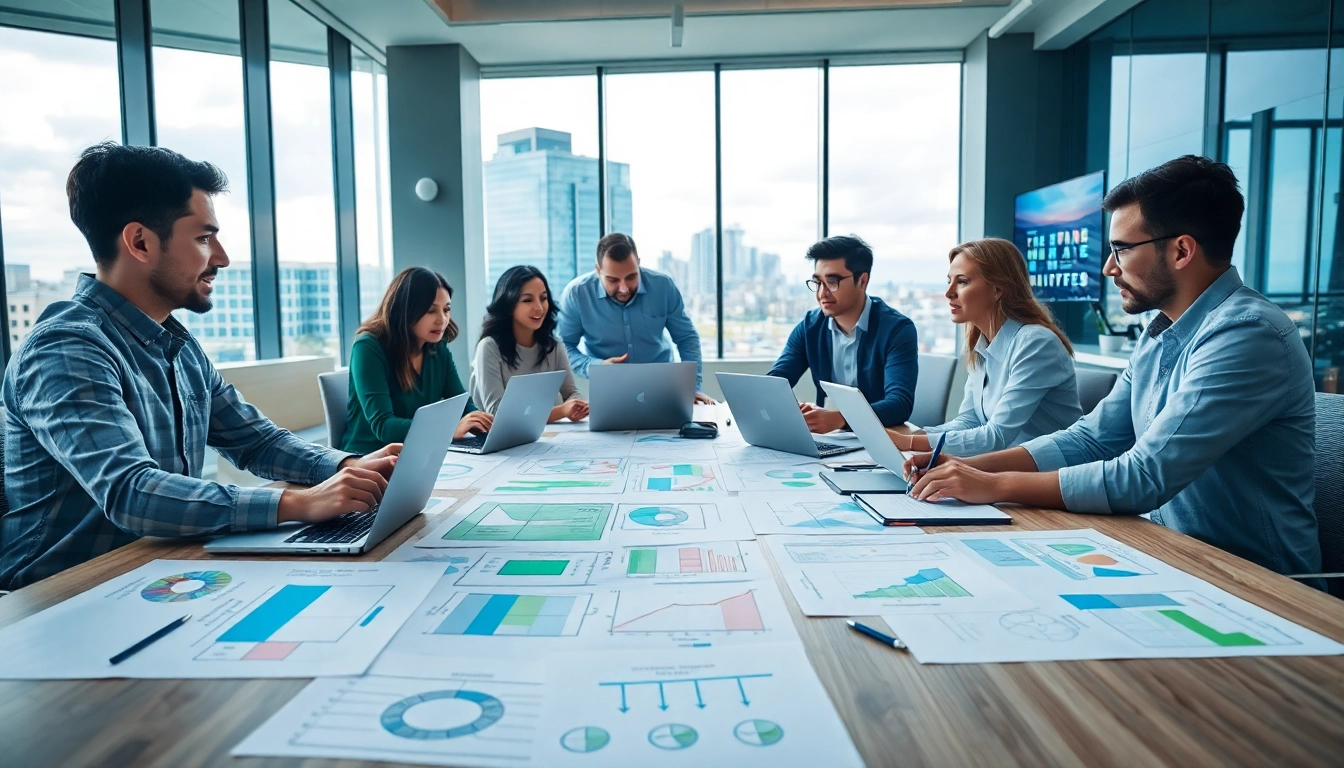 Creating innovative web design edmonton solutions in a collaborative office environment.