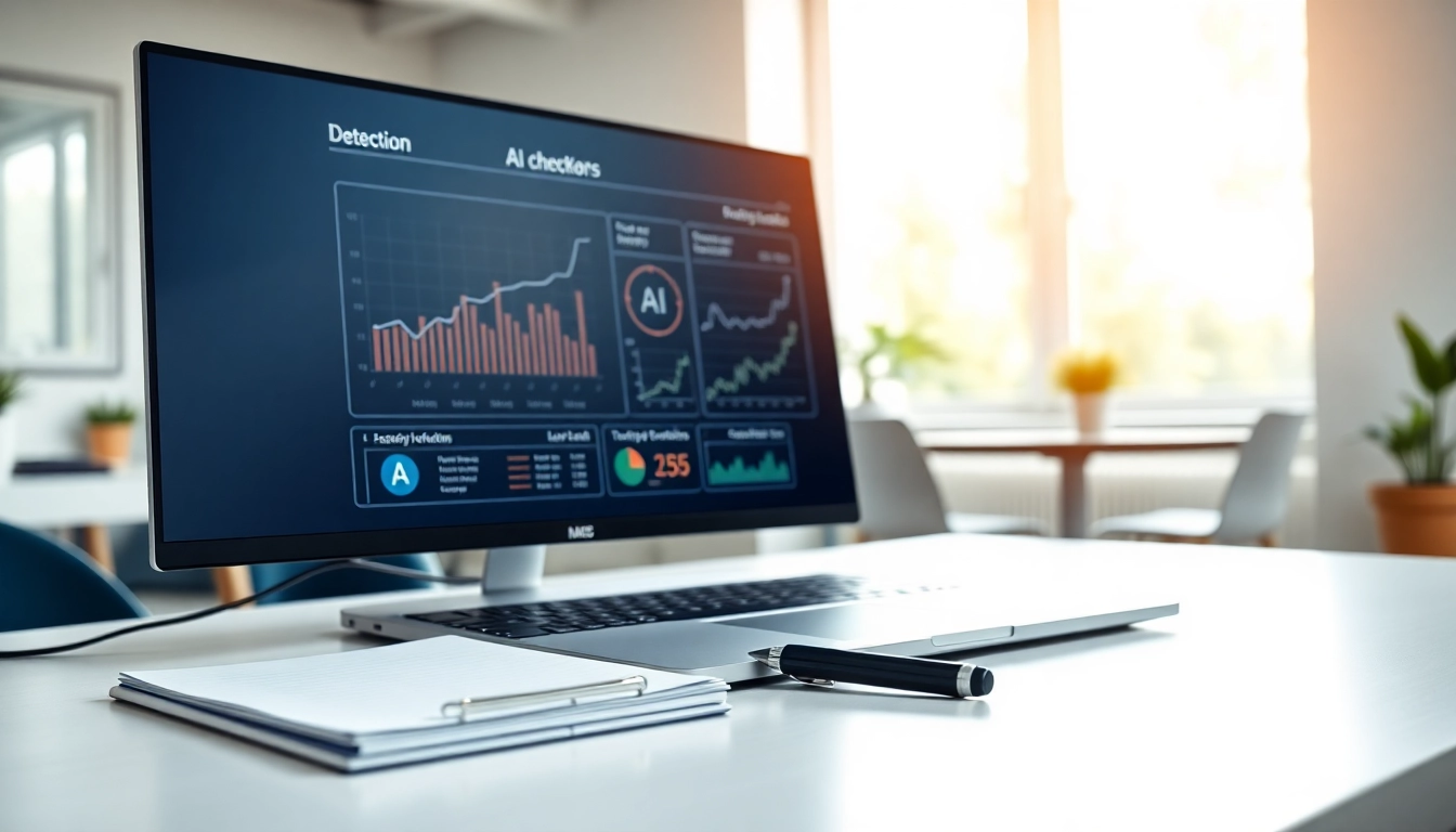 Analyze content with a reliable ai checker tool in a professional workspace setting