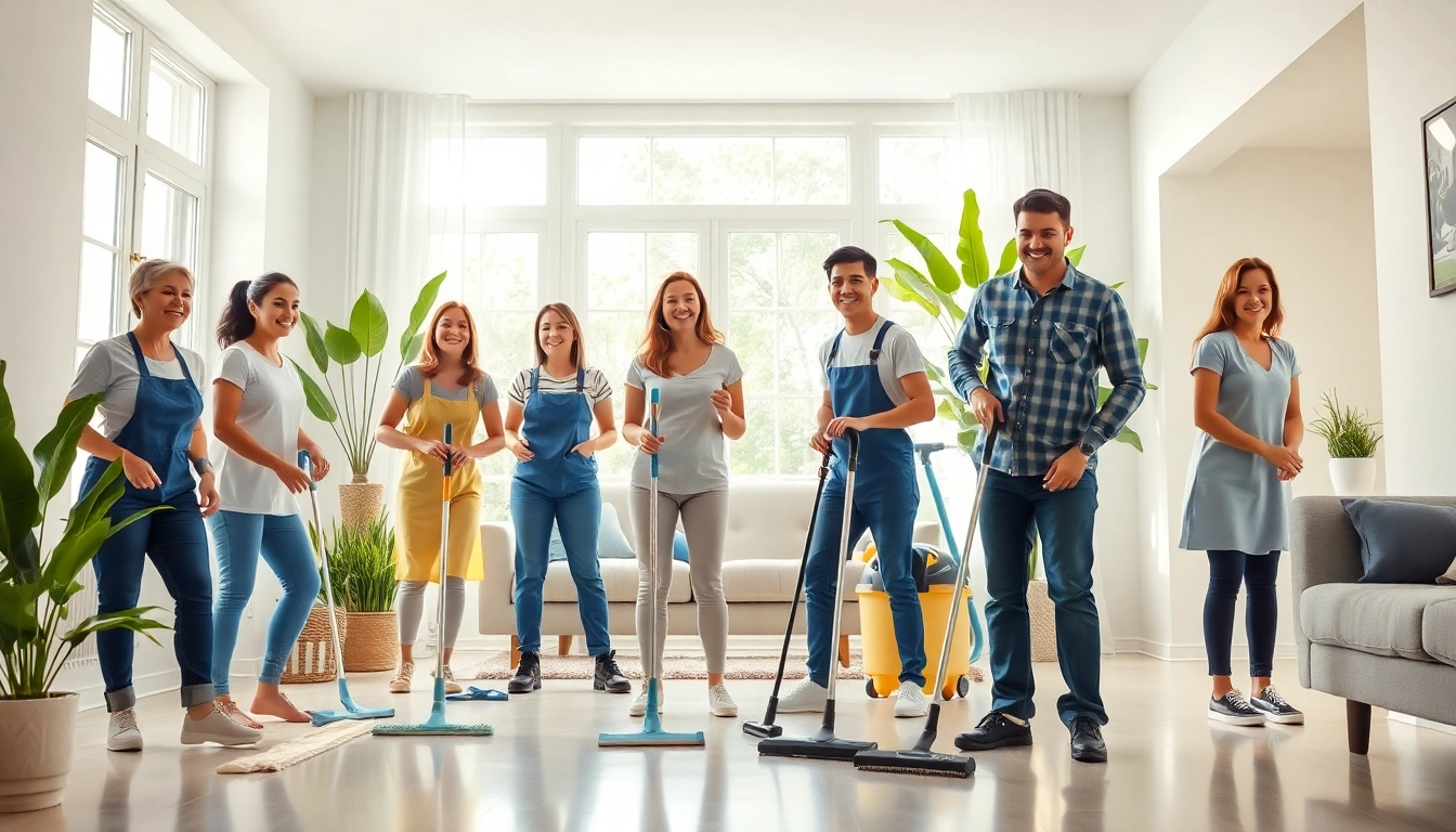 Pottstown cleaning service team maintaining a bright and spotless home environment, showcasing professionalism and efficiency.