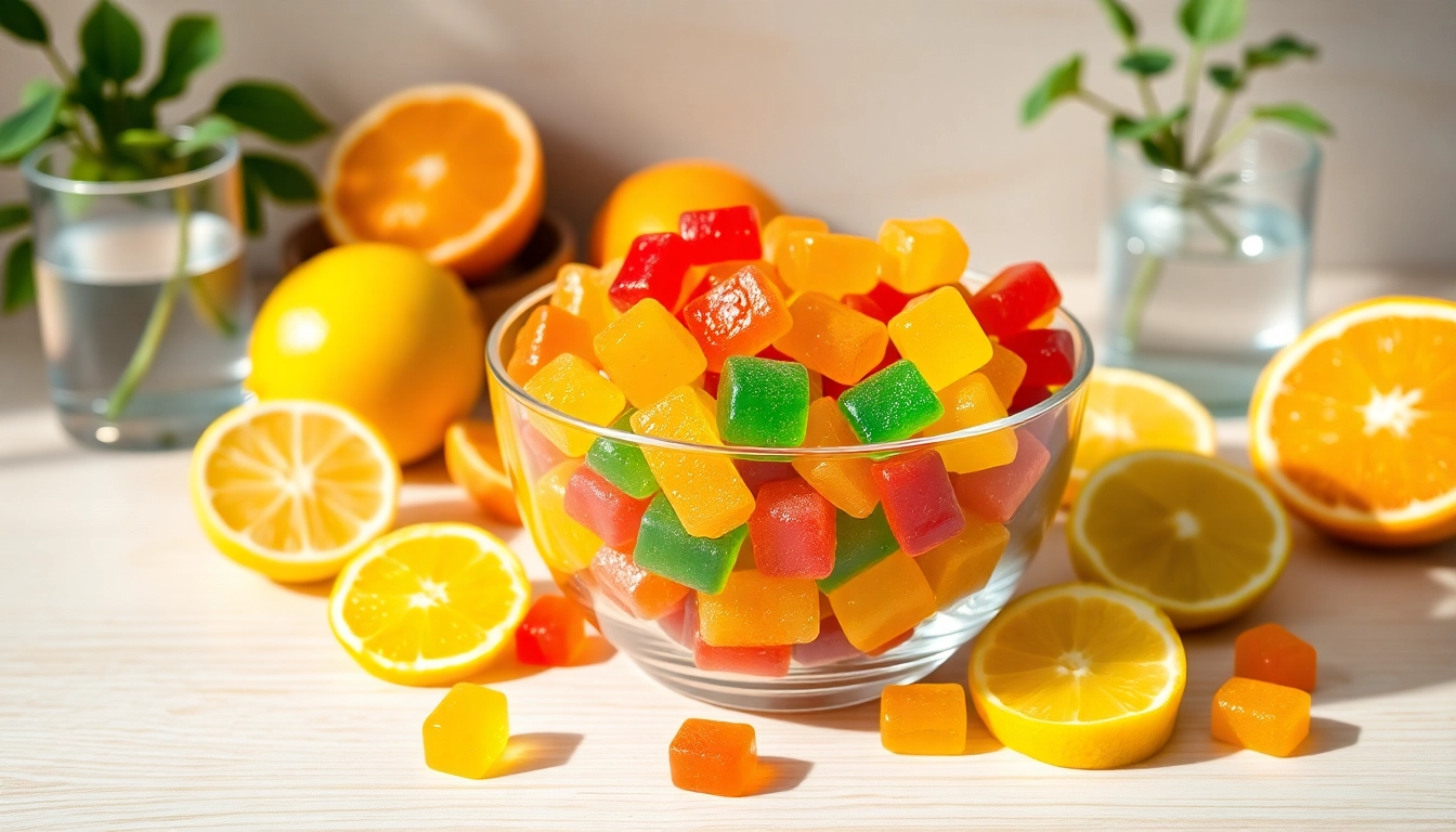 Boost your immune system with Zinc Gummies displayed in a health-inspired setting.