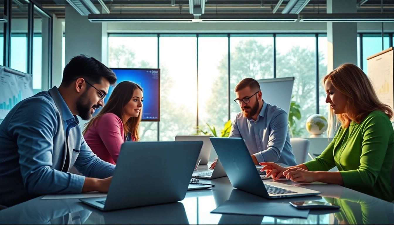 Online marketing bureau Kaatsheuvel ondersteunend team werkt samen aan innovatieve advertenties.