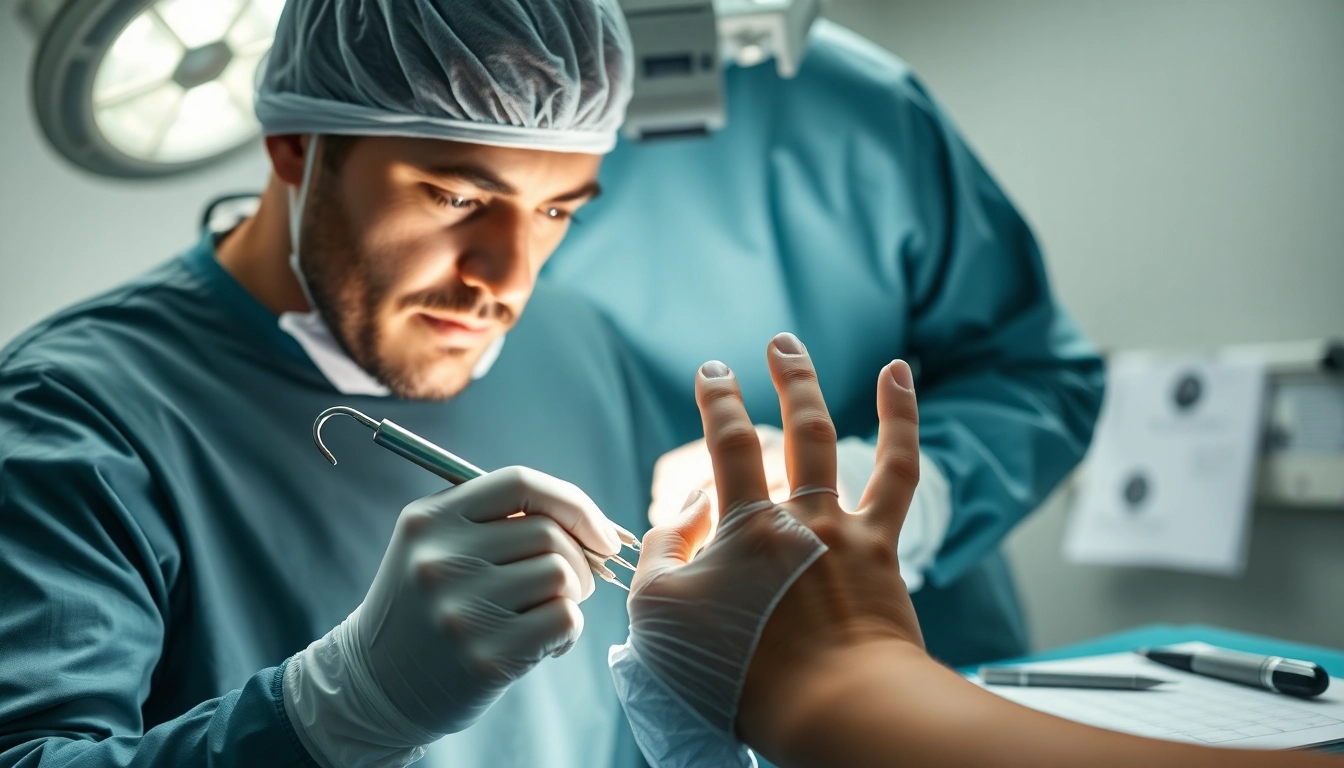 Behandlungsmethoden und Expertise in Handchirurgie Braunschweig zeigen einen Facharzt mit spezialisiertem Equipment.