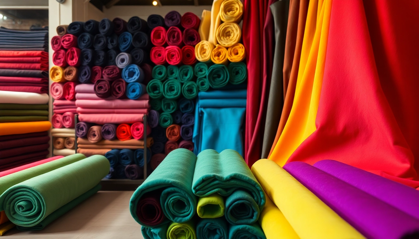 Velours de panne stoffen met rijke kleuren en gladde textuur in een professionele omgeving.