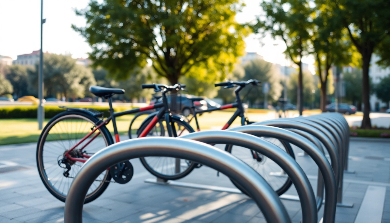 Stylish minimalist bike rack showcasing efficient bicycle storage solutions.
