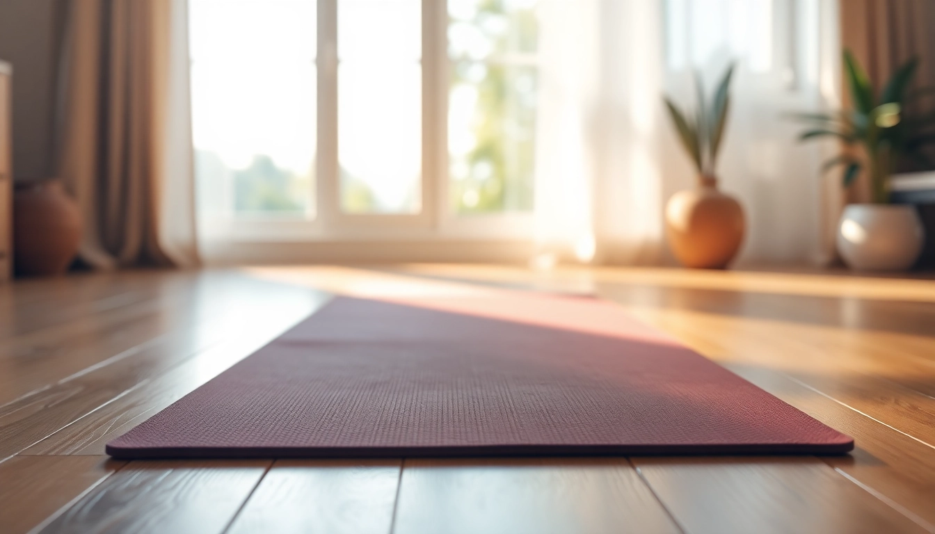 View the best red light therapymat lying elegantly in a tranquil home fitness setting.